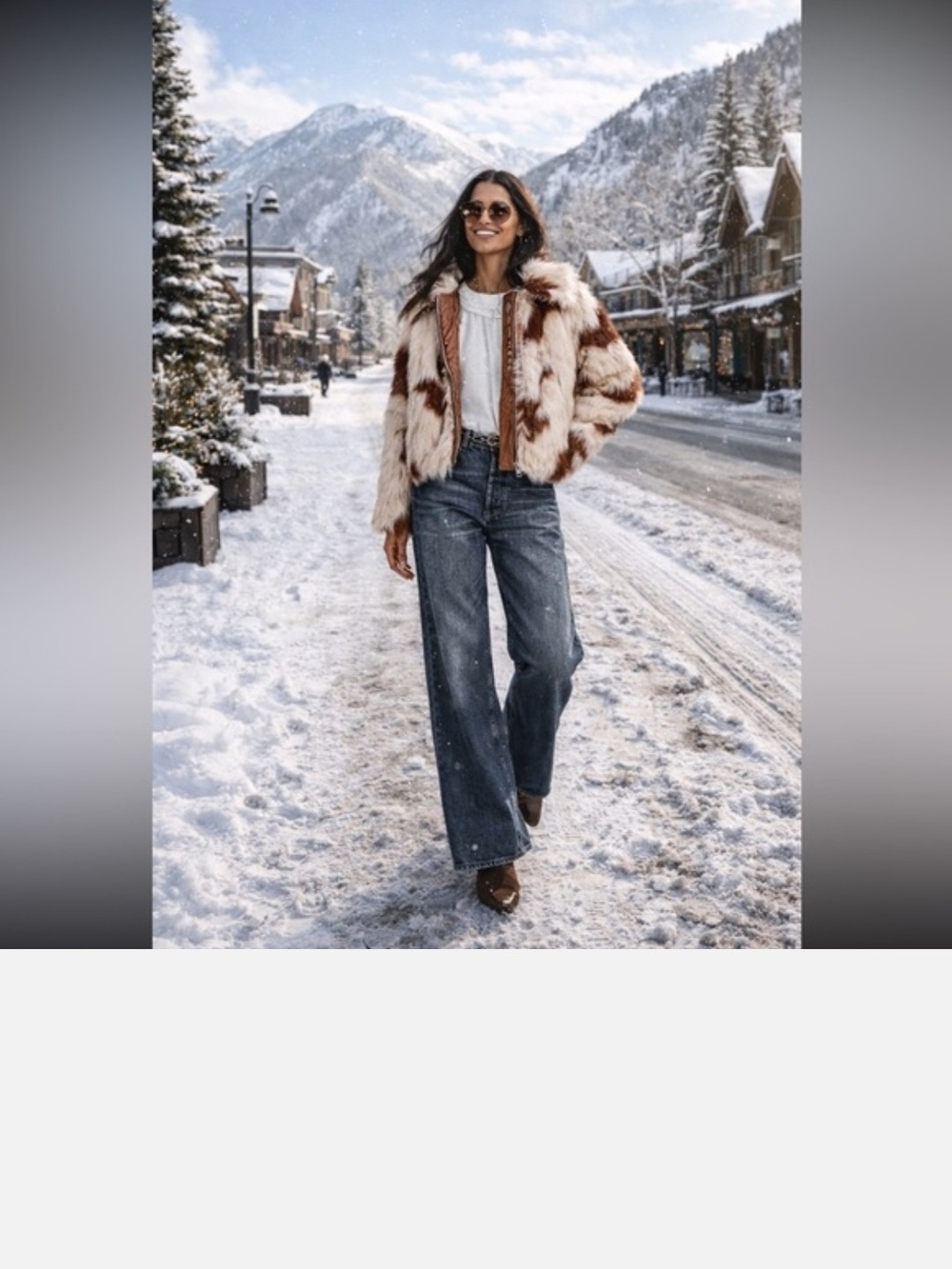 Women’s Cream & Brown Teddy Jacket - Cozy Faux Fur Coat